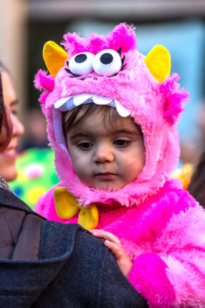 Carnival parades in Barcelona of Spain, 26 February 2017のeditorial素材
