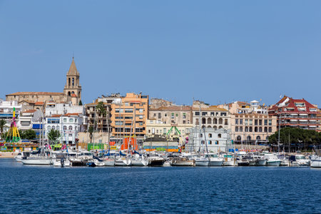 Small town in Costa Brava (Palamos) of Spain, 26 Juni 2016のeditorial素材