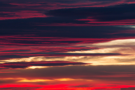 Nice clouds in a sunset light