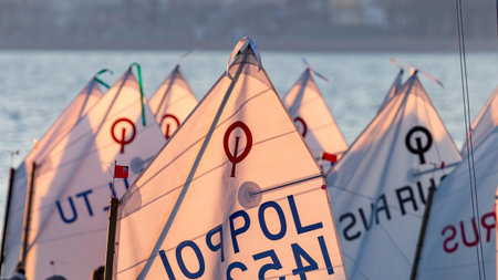 29th INTERNATIONAL PALAMOS OPTIMIST TROPHY 2018, 13TH NATIONS CUP, 15 Feb. 2018 , Town Palamos,...