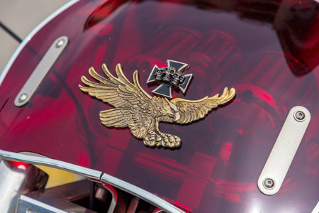 Motorcycles show in Palamos in Spain. 27. 05. 2018 Spainのeditorial素材