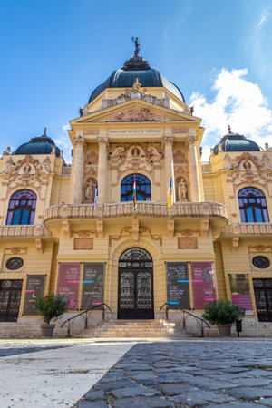 Beautiful theater from a famous hungarian city Pecs. 27. 08. 2018 Hungaryのeditorial素材