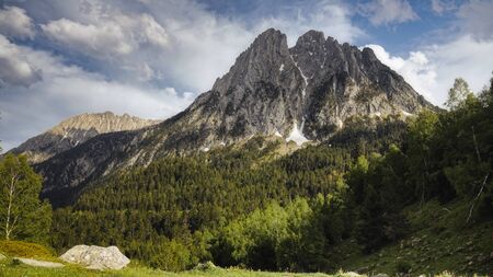 The beautiful AigÃ¼estortes i Estany de Sant Maurici National Park of the Spanish Pyrenees...