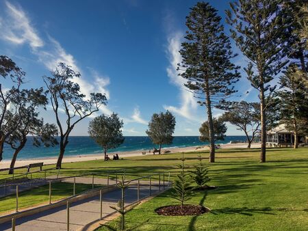 Coastline in Western Australia in springtime near Perth