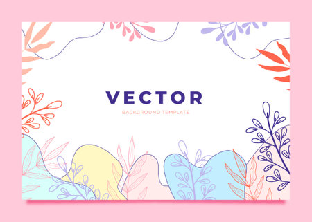 Beautiful hello spring background templateのイラスト素材