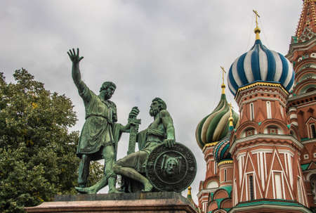 The most famous and popular landmark of Russia - Saind Basil cathedralの写真素材