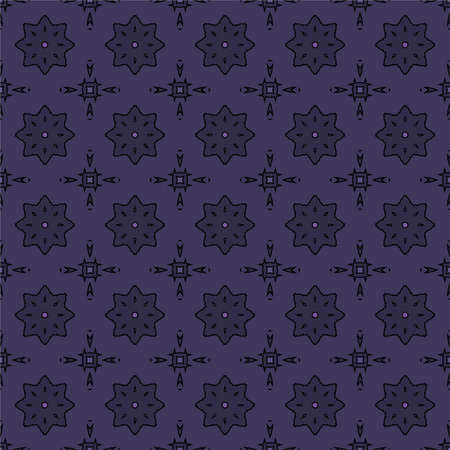 Universal violet color vector seamless patterns, tiling. Endless texture can be used for wallpaper, pattern fills, web page background,surface textures. Geometric ornaments.のイラスト素材