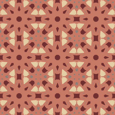 Universal brown color vector seamless patterns, tiling. Endless texture can be used for wallpaper, pattern fills, web page background,surface textures. Geometric ornaments.のイラスト素材