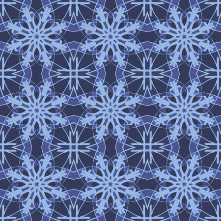 Universal blue color vector seamless patterns, tiling. Endless texture can be used for wallpaper, pattern fills, web page background,surface textures. Geometric ornaments.のイラスト素材
