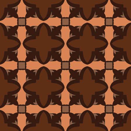 Universal autumn color vector seamless patterns, tiling. Endless texture can be used for wallpaper, pattern fills, web page background,surface textures. Geometric ornaments.のイラスト素材