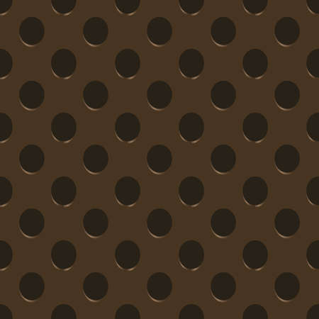 Universal circle brown color vector seamless patterns, tiling. Endless texture can be used for wallpaper, pattern fills, web page background,surface textures. Geometric ornaments.のイラスト素材