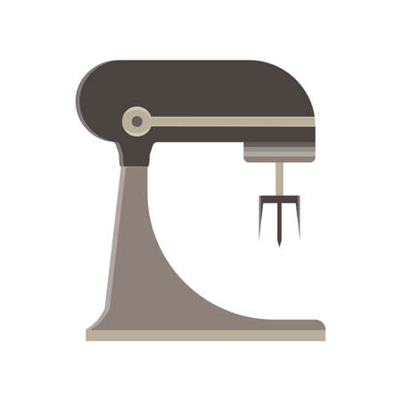 Mixer food kitchen blender white vector isolated stand electric icon chef cook home interior illustrationのイラスト素材