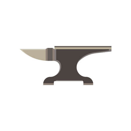 Anvil blacksmith icon vector vintage hammer illustration isolated.のイラスト素材