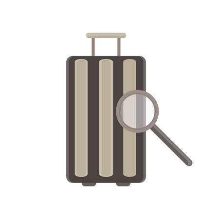Luggage travel bag retro design.のイラスト素材