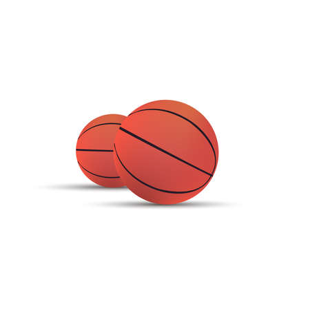 Basketball ball vector isolated sport background icon.のイラスト素材