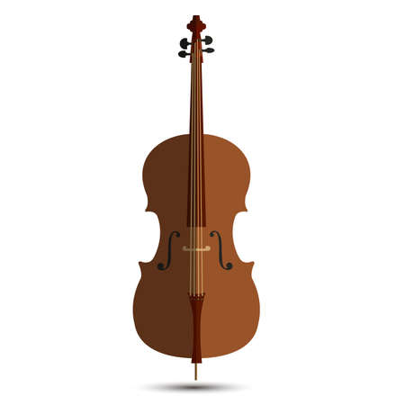 Cello music orchestra background isolated illustration violin vector instrument musical.のイラスト素材