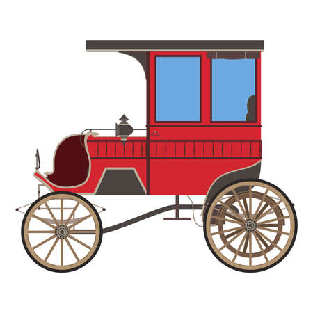 Carriage horse vector cinderella illustration princess silhouette design vintage isolated fairstyle retro coachのイラスト素材