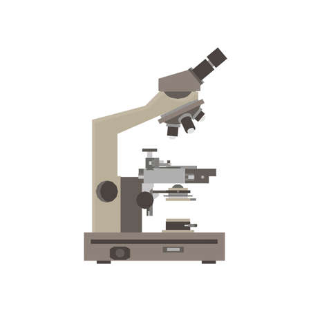 Microscope icon vector isolated science illustration symbol biology lab lensのイラスト素材