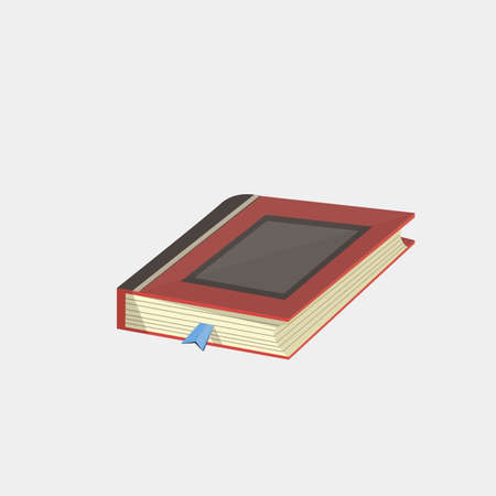 Books icon in flat design style, vector illustration isolated bookstore cover study shape symbolのイラスト素材
