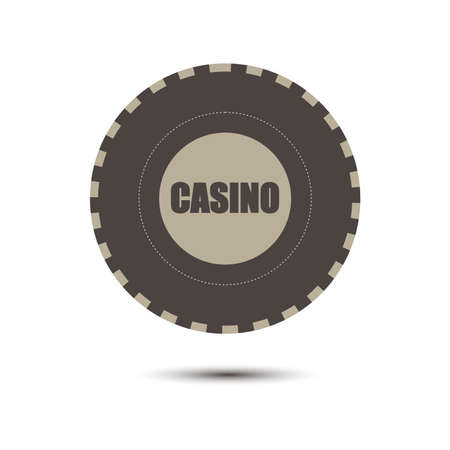Poker chips casino vector gambling game isolated flat design bet gambleのイラスト素材