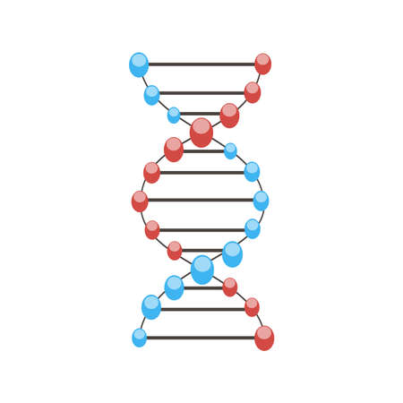 Dna vector illustration science molecule genetic background structure medical iconのイラスト素材