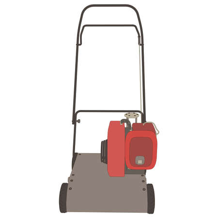 Lawn mower icon vector grass gardening mowing garden illustration equipment riding tool symbolのイラスト素材