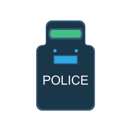 Police swat shield vector illustration.のイラスト素材