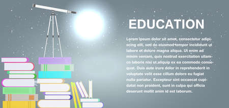 School education study symbol isolated. University concept vector sign icon. Knowledge book background science college literature. Classroom graduation technology. Library design work person educate.のイラスト素材