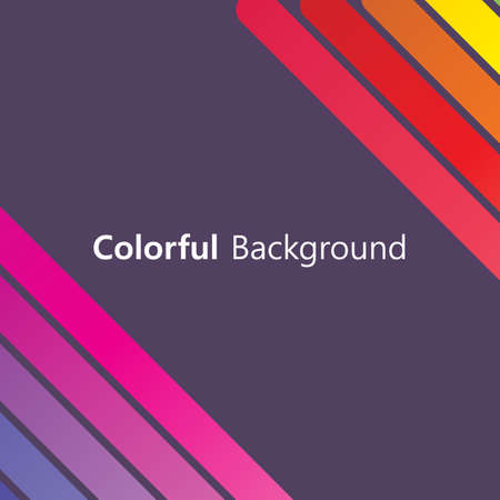 Colorful background abstract design vector creative graphic. Light style gradient business isolated element wallpaper geometric flat. Decoration  rainbow shape backdrop line. Poster concept cover.のイラスト素材