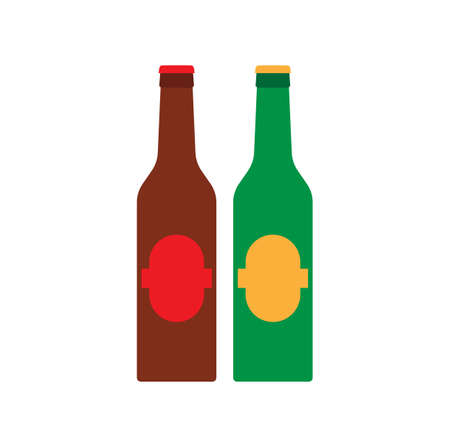 Beer glass mug beverage bar pub. Vector drink alcohol brewery background. Vintage yellow ale graphic symbol. Food icon illustration gold cup. Oktoberfest poster festivalのイラスト素材