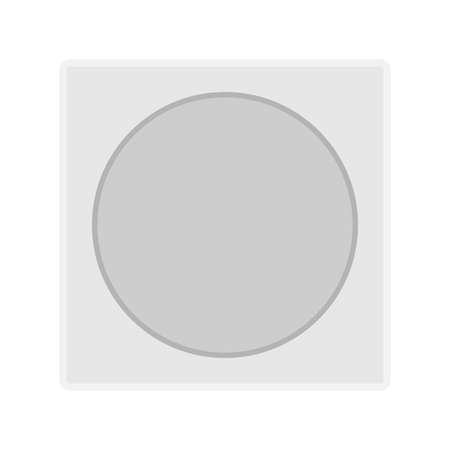 Round light switch technology illustration icon equipment vector icon. Interior power energy plasticのイラスト素材
