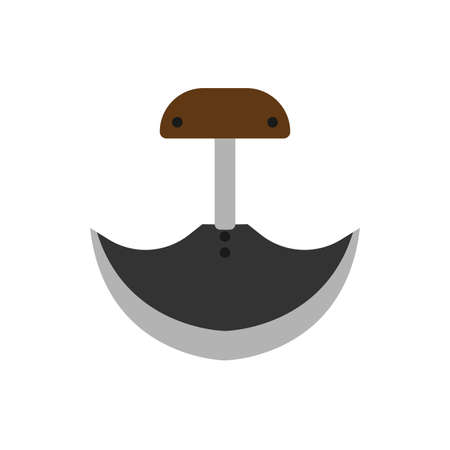 Army knife weapon equipment steel handle dagger. Soldier pocket vector tool iconのイラスト素材