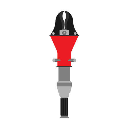 Hydraulic cutter vector icon equipment industry machinery. Bolts plumber pipe isolated tool. Welding wrench factoryのイラスト素材