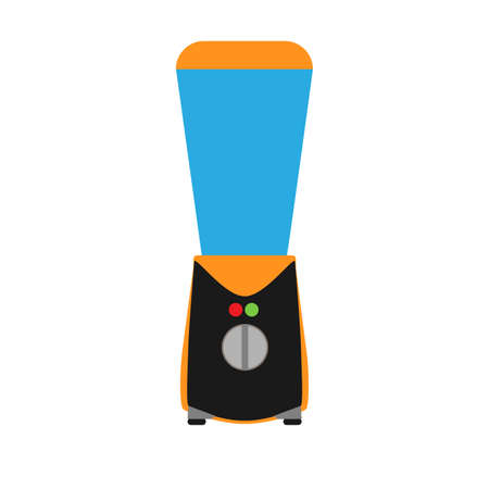 Kitchen blender vector illustration appliance cooking mixer equipment food icon. Household blend juicer mix electronic kitchen blender. Smoothie shake machine device utensil with buttonのイラスト素材