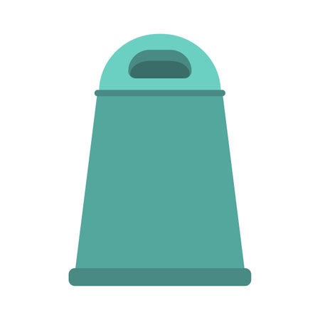 Trash bin vector icon container illustration. Can trash environment basket bin waste recycling. Rubbish eco symbol isolated white icon. Recycle basket ecology reuse concept equipment basket garbageのイラスト素材