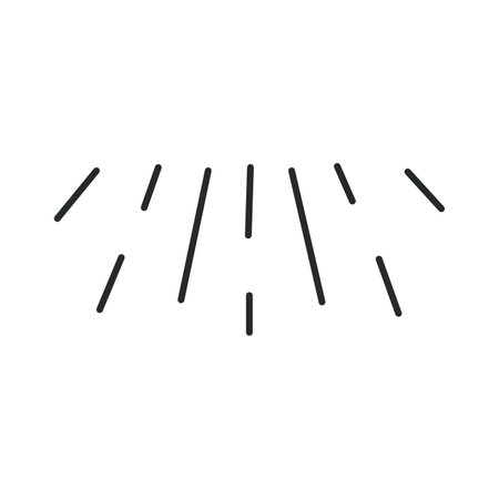 Light icon vector illustration symbol design technology. Bright light icon lamp isolated white electricity outline. Graphic innovation electric energy simple sign concept. Power line illuminationのイラスト素材