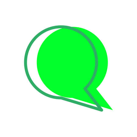 Bubble speech cloud vector communication icon comic message. Cartoon illustration speech cloud talk symbol. Bubble chat sign discussion shape speak. Outline communicate gossip communicate doodleのイラスト素材