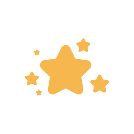 Sparkling star light abstract vector icon. Shiny sparkle bright illustration and glow flash spark...