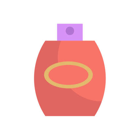 Cartoon bottle cream and shampoo cosmetics container. Face lotion oil and facial skin vector illustration. Skincare beauty cosmetic clean and drawing simplicity perfume glass objectのイラスト素材