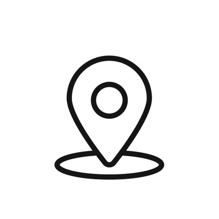 Placeholder line icon isolated on white background. Black flat thin icon on modern outline style. Linear symbol and editable stroke. Simple and pixel perfect stroke vector illustration.のイラスト素材