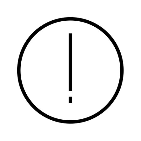 Alert circle icon line isolated on white background. Black flat thin icon on modern outline style. Linear symbol and editable stroke. Simple and pixel perfect stroke vector illustration.のイラスト素材