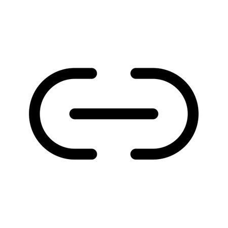 Link icon line isolated on white background. Black flat thin icon on modern outline style. Linear symbol and editable stroke. Simple and pixel perfect stroke vector illustration.のイラスト素材