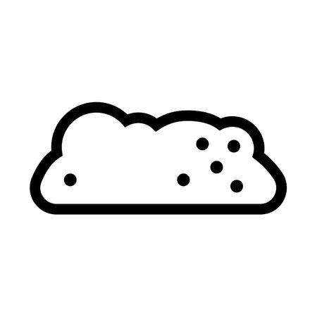 Ground icon line isolated on white background. Black flat thin icon on modern outline style. Linear symbol and editable stroke. Simple and pixel perfect stroke vector illustrationのイラスト素材