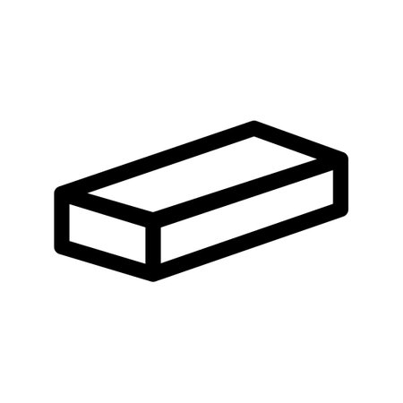 Brick icon line isolated on white background. Black flat thin icon on modern outline style. Linear symbol and editable stroke. Simple and pixel perfect stroke vector illustrationのイラスト素材
