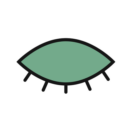 Hide eye line icon isolated on white background. Black flat thin icon on modern outline style. Linear symbol and editable stroke. Simple and pixel perfect stroke vector illustration.のイラスト素材