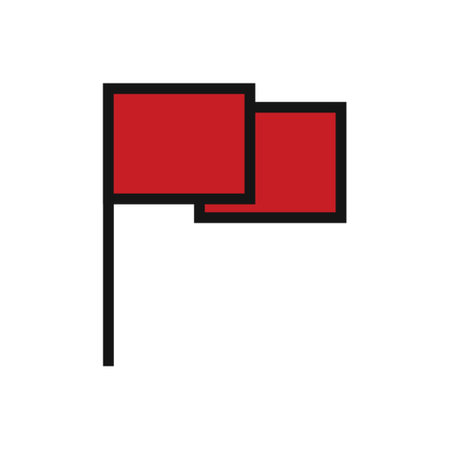 Flag line icon isolated on white background. Black flat thin icon on modern outline style. Linear symbol and editable stroke. Simple and pixel perfect stroke vector illustration.のイラスト素材