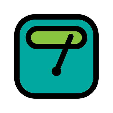 Scale icon line isolated on white background. Black flat thin icon on modern outline style. Linear symbol and editable stroke. Simple and pixel perfect stroke vector illustration.のイラスト素材