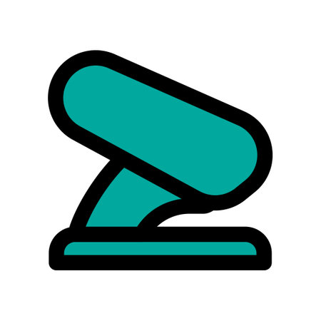 Hole puncher icon line isolated on white background. Black flat thin icon on modern outline style. Linear symbol and editable stroke. Simple and pixel perfect stroke vector illustrationのイラスト素材