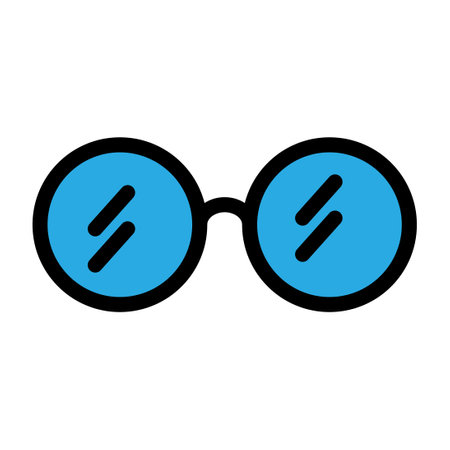 Glasses line icon isolated on white background. Black flat thin icon on modern outline style. Linear symbol and editable stroke. Simple and pixel perfect stroke vector illustration.のイラスト素材