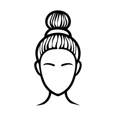 Hair Loss icon or modern line symbol. Vector line art and icon design with bold outline. Black and white Pixel Perfect minimalistic symbol isolated white background. Silhouette simple thin signのイラスト素材